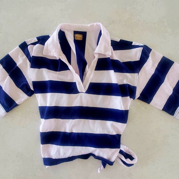 Free People Slater Top Navy Combo Small - Picture 6 of 8